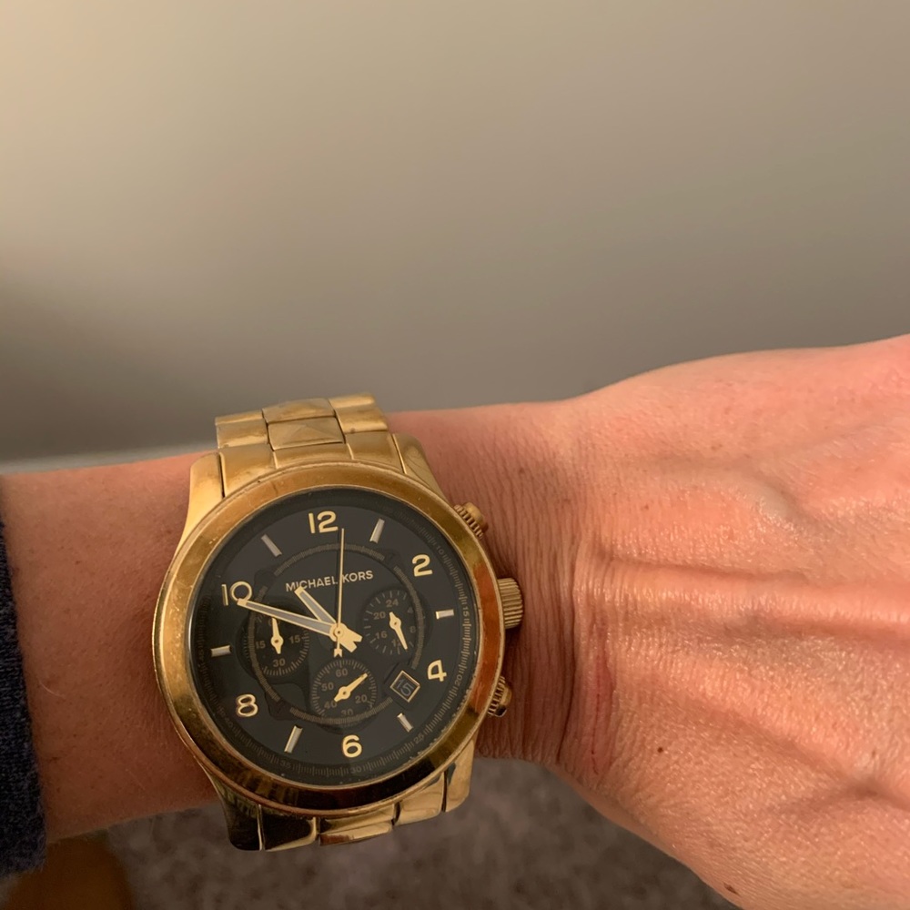 Gold stud Michael kors watch